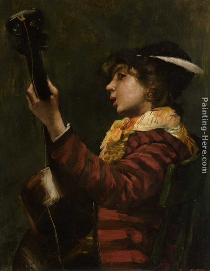 Norbert Goeneutte The Guitarist